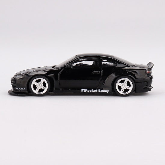 NISSAN SILVIA (S15) ROCKET BUNNY BLACK PEARL MINI GT 1:64 - BLISTER EDITION