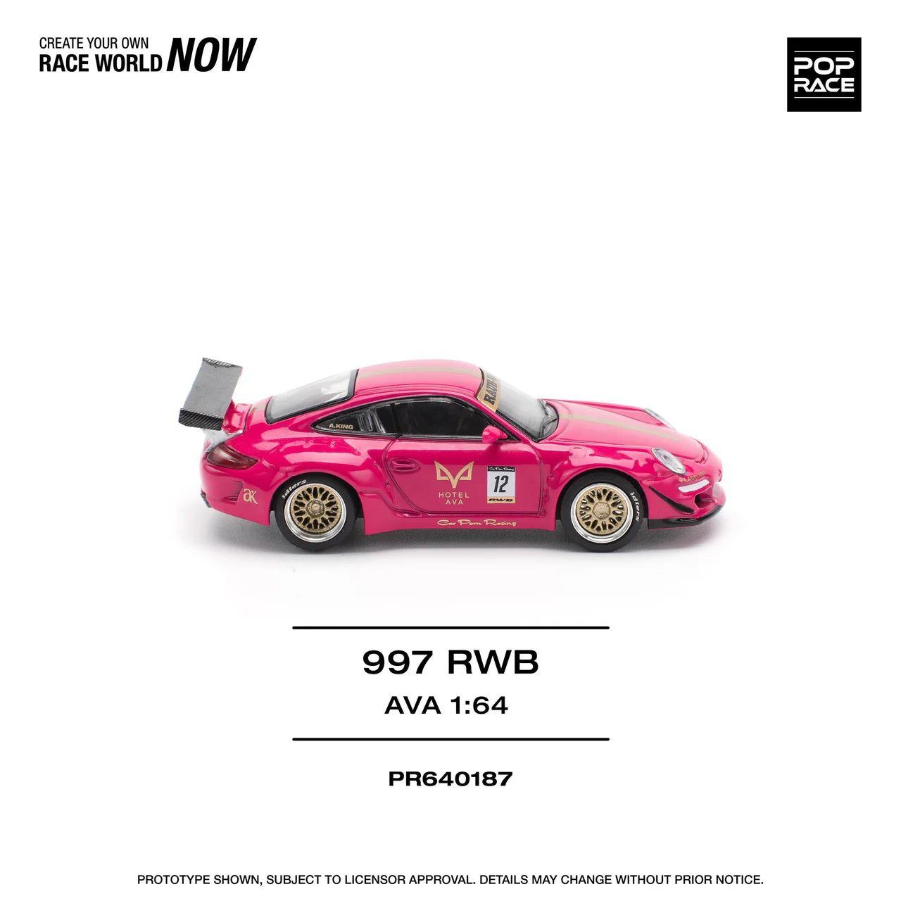 Porsche 997 RWB AVA - Pop Race 1:64