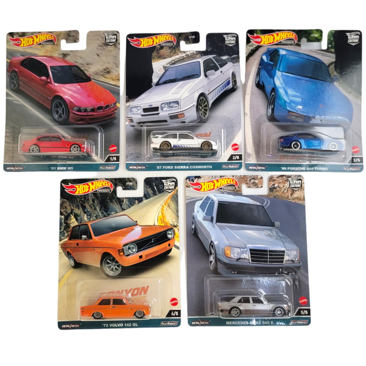 Hotwheels Premium Canyon Warriors 5 Car Full Set