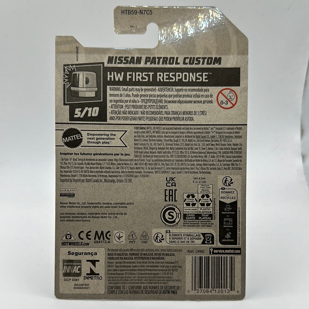 Nissan Patrol Custom HW First Response 5/10 Hotwheels 34/250 Mainline 1:64