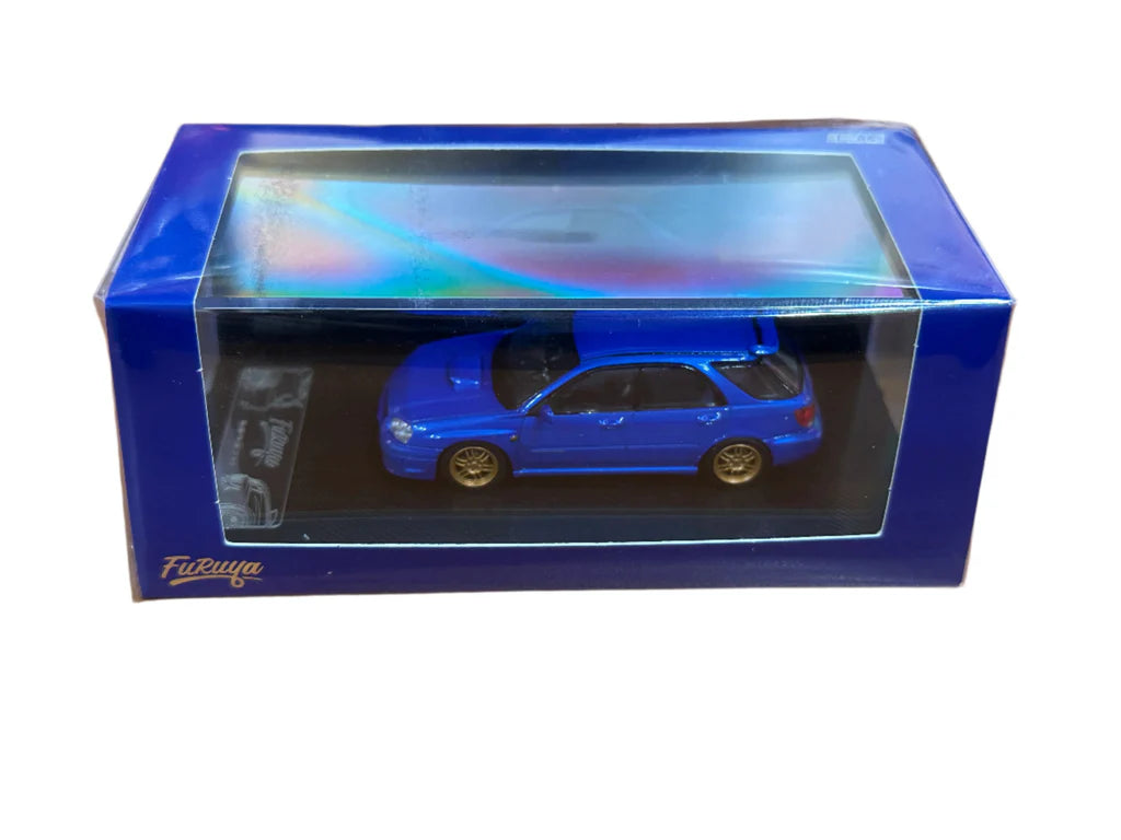 SUBARU IMPREZA WRX STI GG "BLOB EYE" WAGON (BLUE) FURUYA 1:64