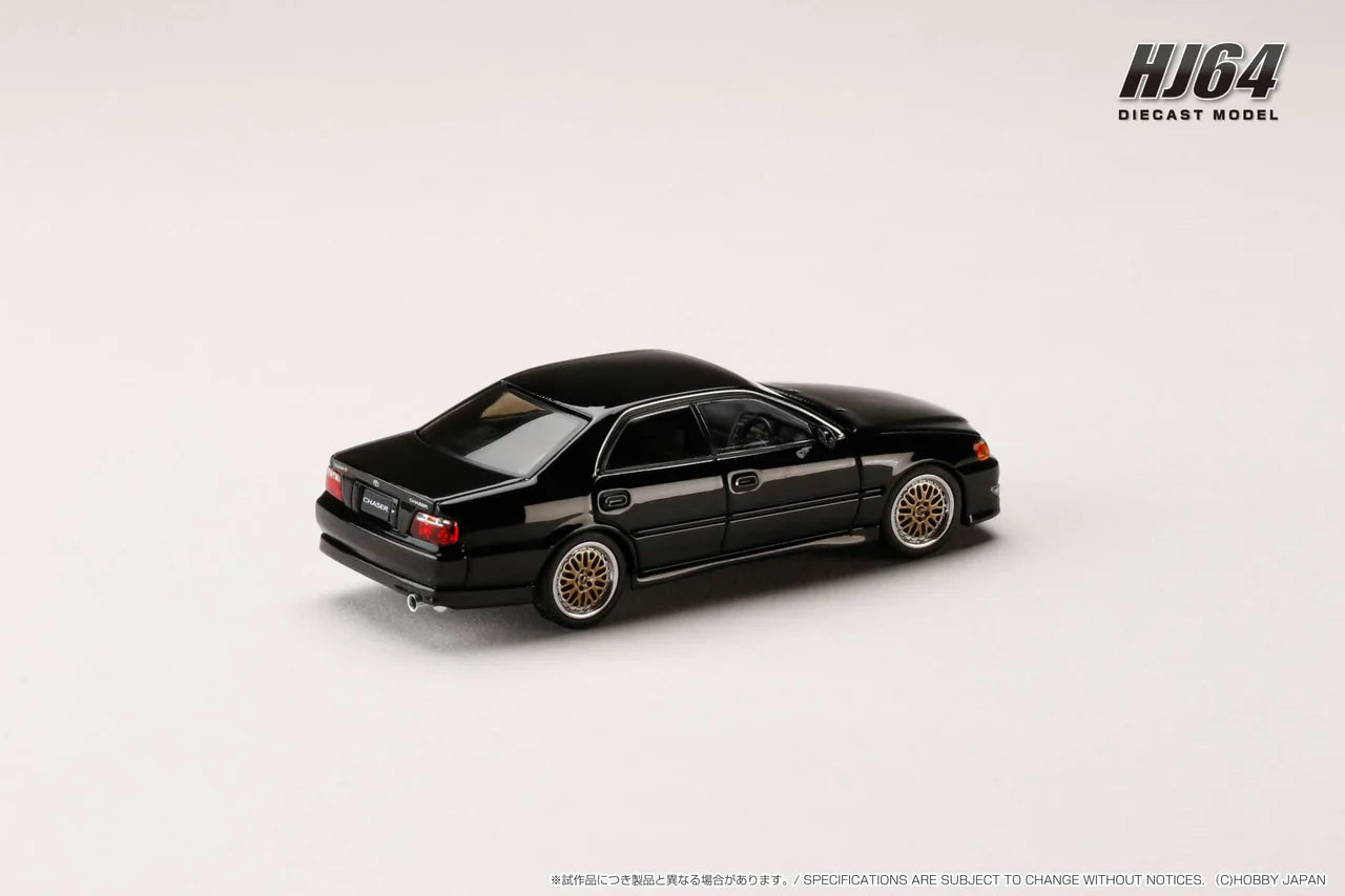Toyota CHASER TOURER V (JZX100) 1998 Black - Hobby Japan 1:64
