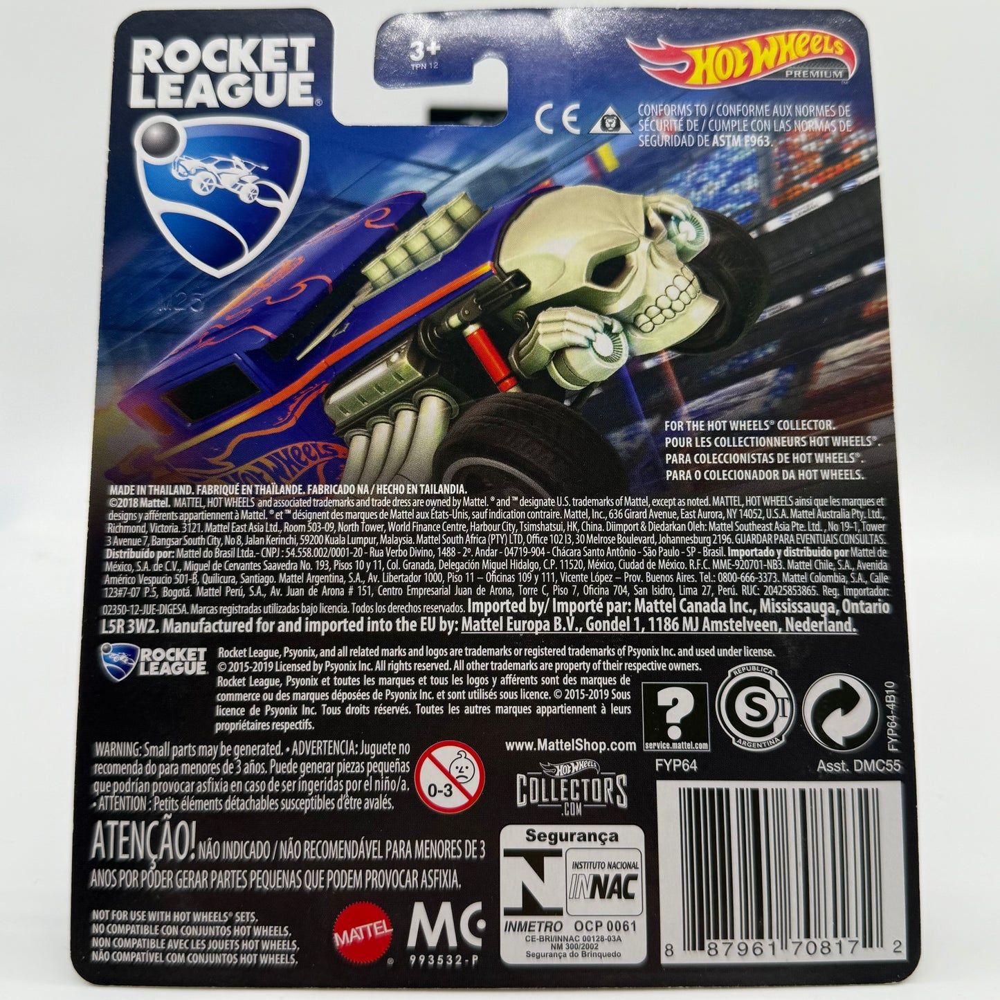Bone Shaker Rocket League Hotwheels Premium Pop Culture *Sticker at front*