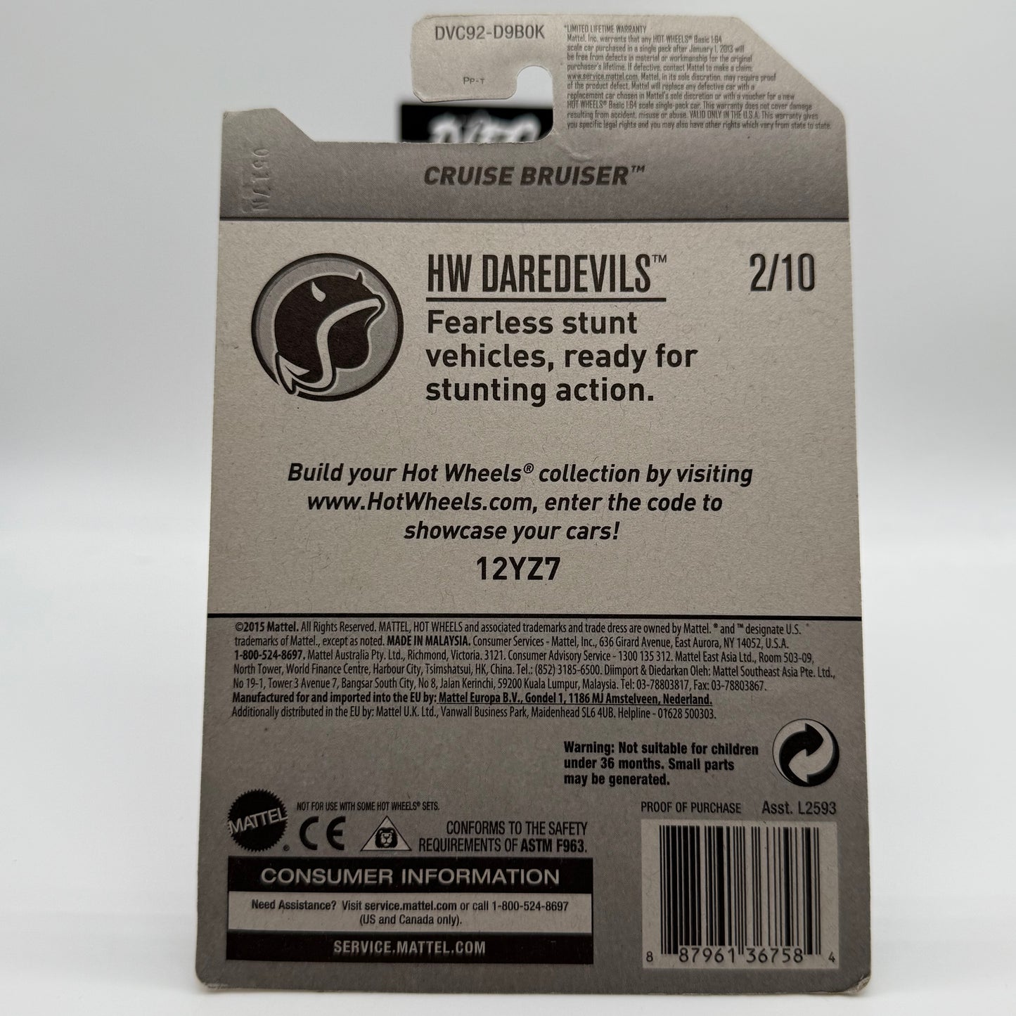 Cruise Bruiser *STH* Super Treasure Hunt - HW Daredevils 2/10 Hotwheels Mainline