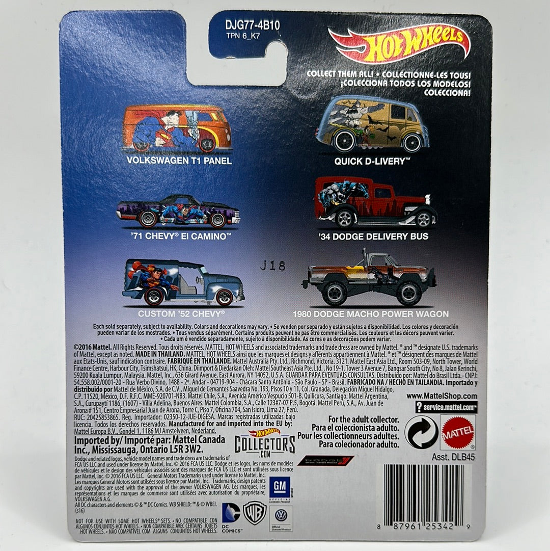 1980 Dodge Macho Power Wagon Batman DC Comics Hotwheels Premium 1:64