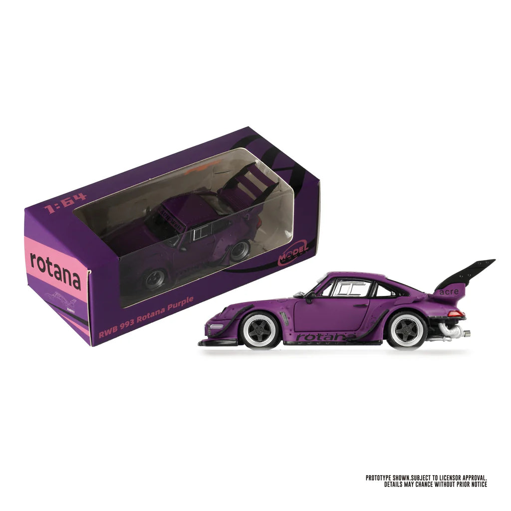 RWB 993 (PORSCHE 911) "ROTANA" (PURPLE / BLACK) MM 1:64