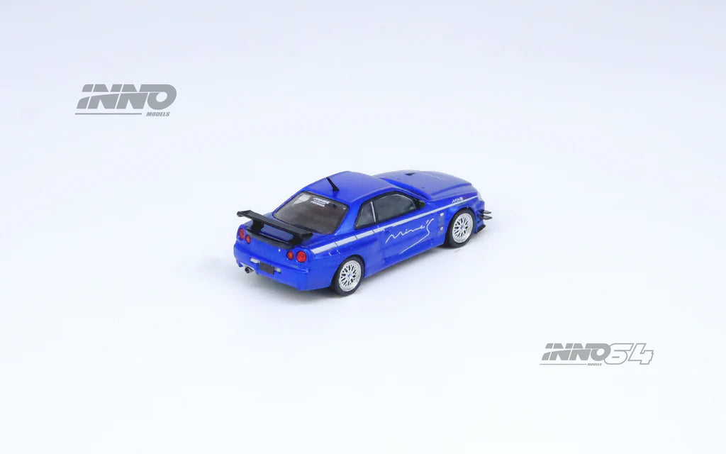 NISSAN SKYLINE GT-R (R34) V-SPEC TUNED BY "MINE'S" (BLUE) INNO64