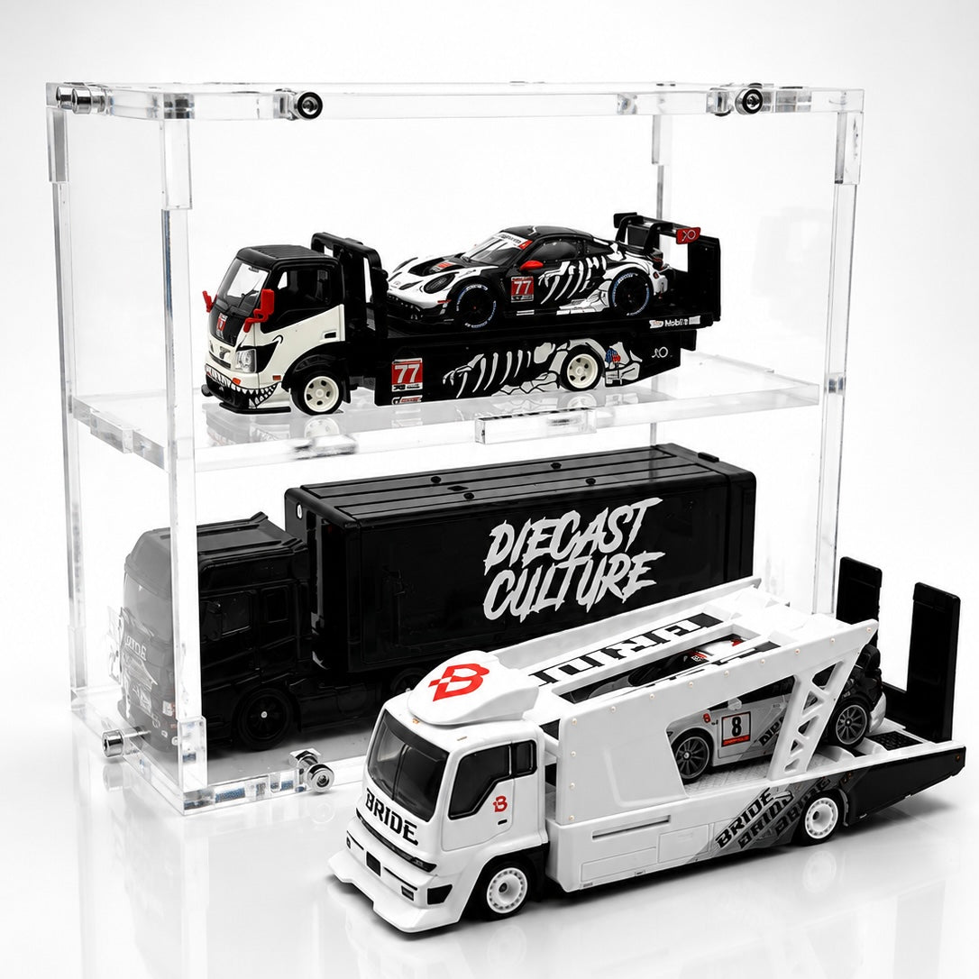 Acrylic Case w/ Anti-Roll Base – Made for Pop Race HEC Truck | TCWorkshop