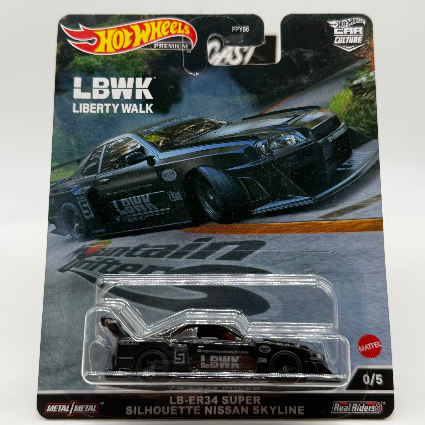 LB-ER34 Super Silhouette Nissan Skyline LBWK *CHASE* 0/5 Mountain Drifters Hotwheels Premium
