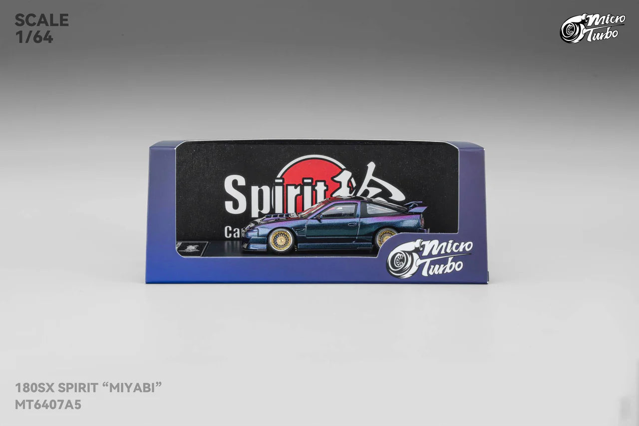 Custom Rocket Bunny Nissan 180SX - Purple GMHS Special Edition Micro Turbo 1:64