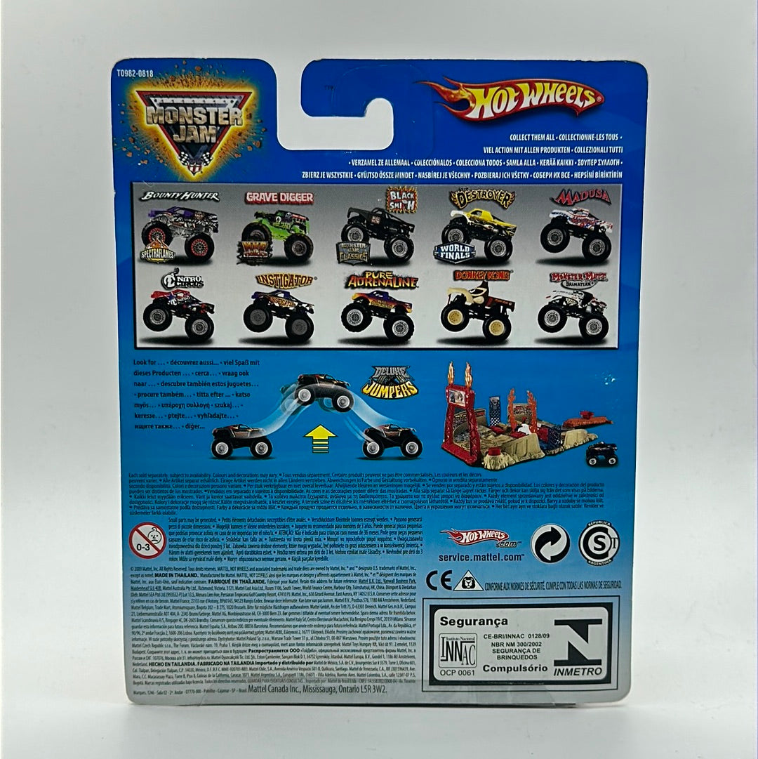 Bounty Hunter - Spectraflames 1/75 FLAG SERIES Hotwheels Monster Jam 2009 Release