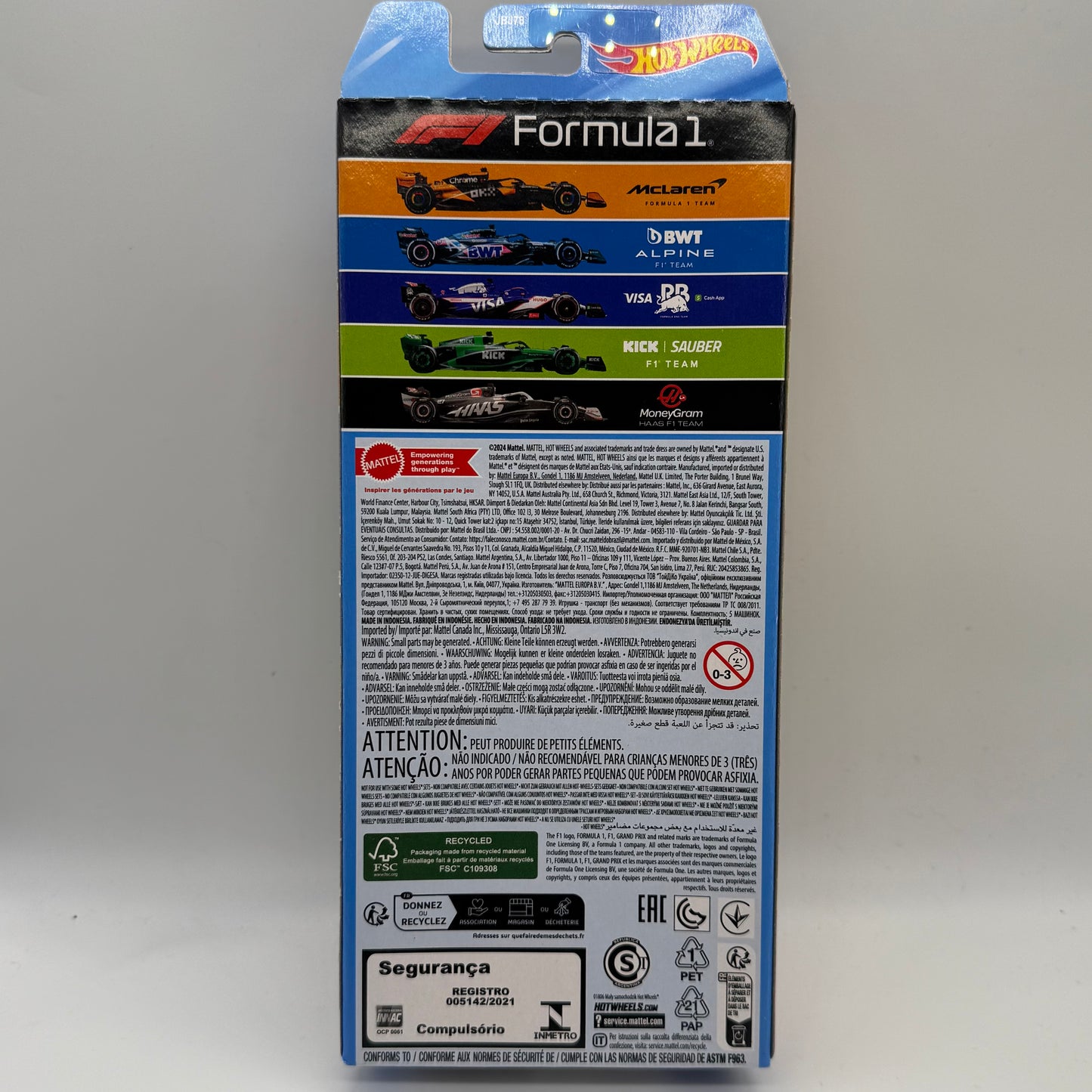 Racing Formula 1 - F1 Hotwheels 5 Pack