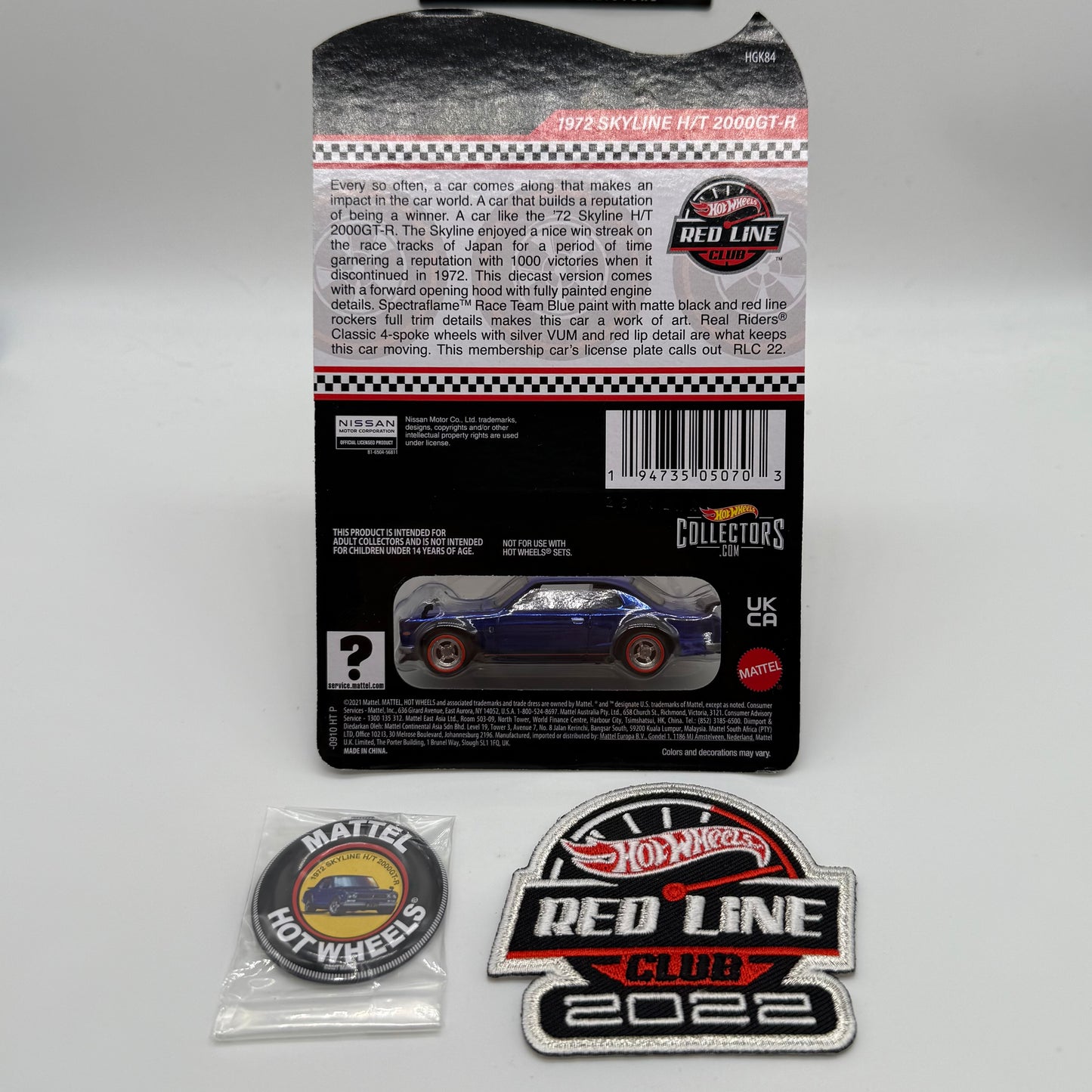1972 Skyline H/T 2000 GT-R - RLC Hotwheels Club Exclusive 2022