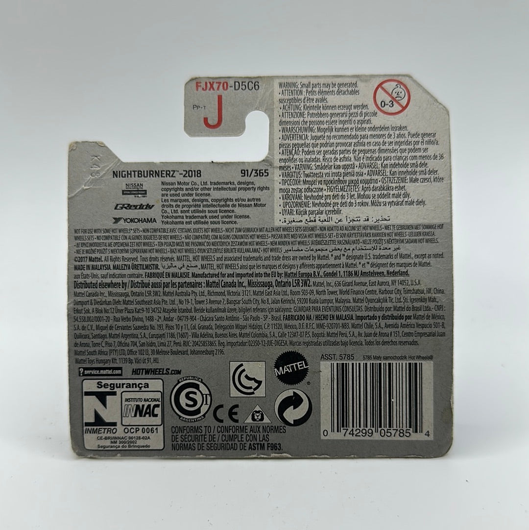 ‘96 Nissan 180SX Type X - NightBurnerz 7/10 Hotwheels Mainline *Damaged Card*