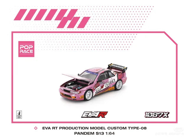 Eva RT X 1087X Pandem Nissan Silvia S13 HEC 2025 Hobby Expo China - Pop Race 1:64