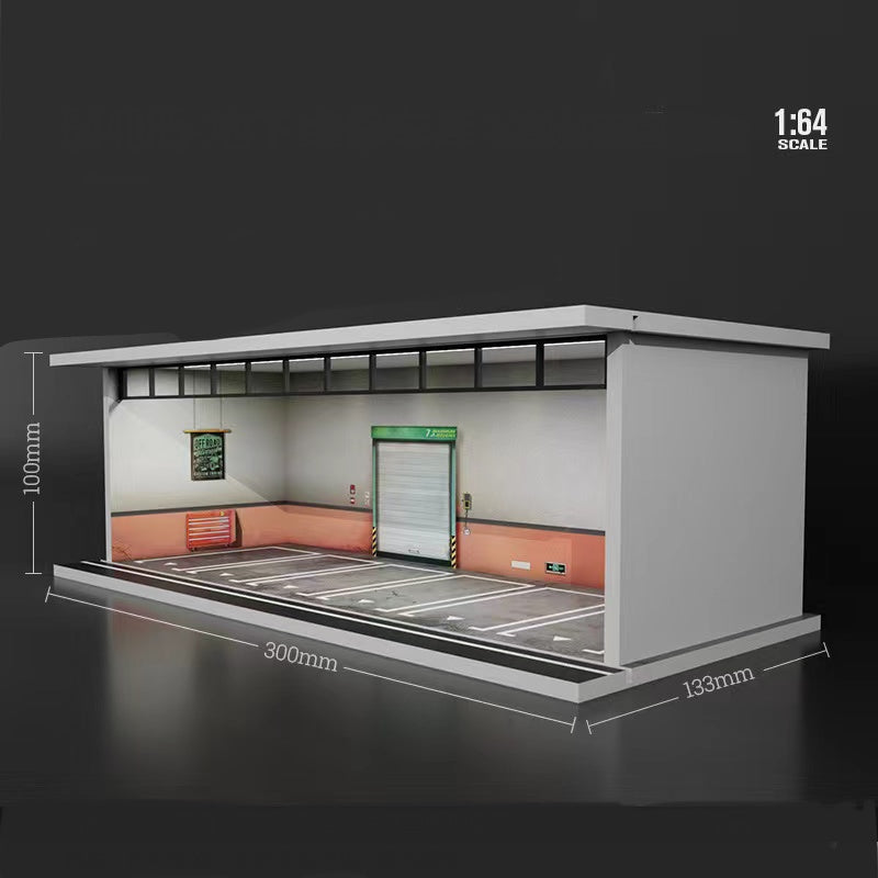 Underground Maintenance Diorama Display With LED Lights and Perspex cover Morearts 1:64