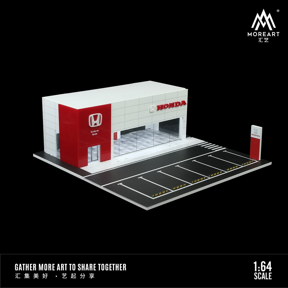 Honda 4S Showroom Model - w/LED lights Morearts 1:64