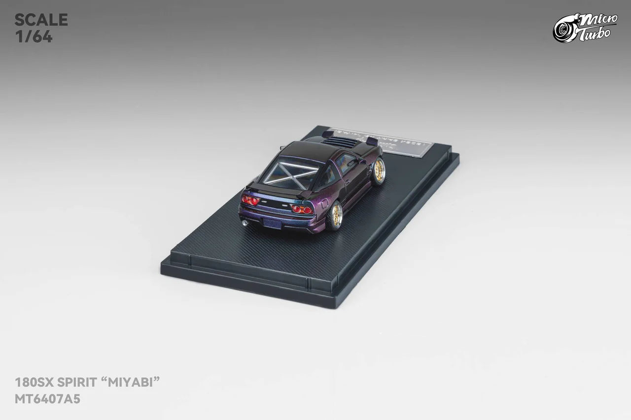 Custom Rocket Bunny Nissan 180SX - Purple GMHS Special Edition Micro Turbo 1:64