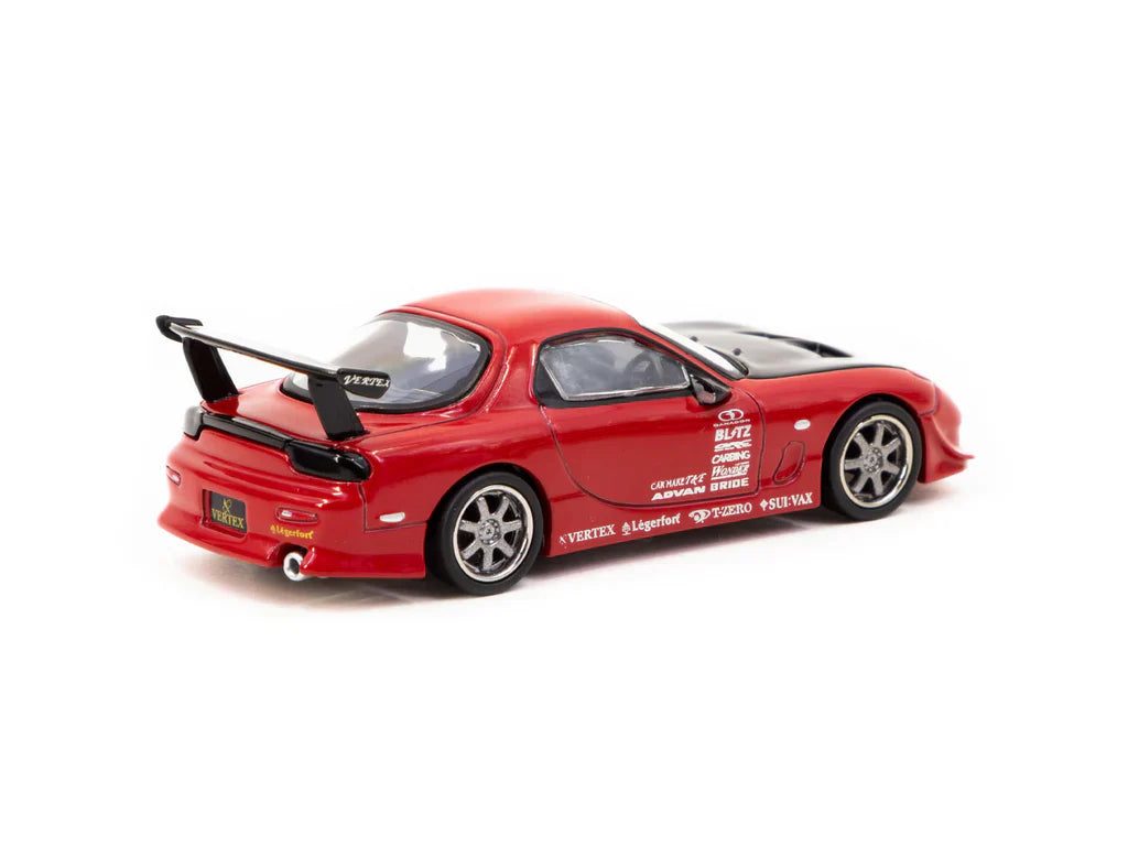 MAZDA RX-7 FD3S VERTEX (RED W/BLACK BONNET) TARMAC WORKS 1:64