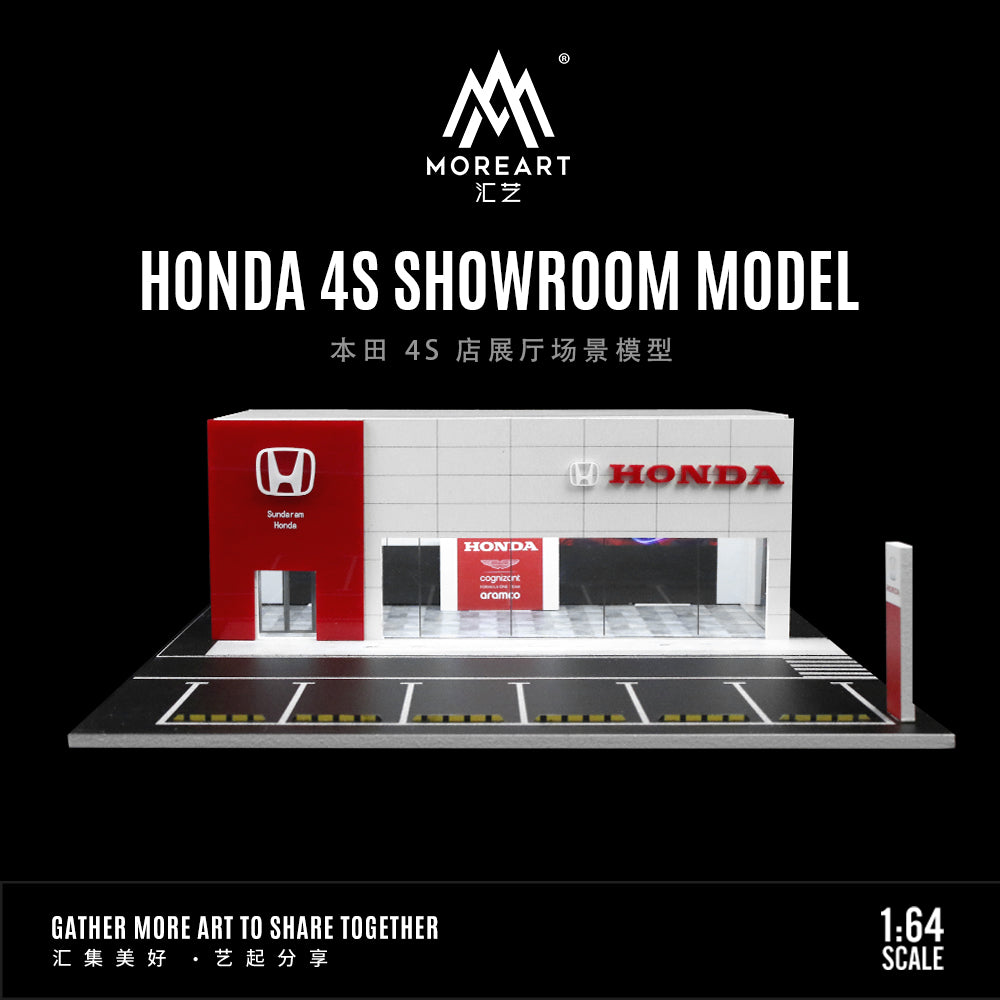 Honda 4S Showroom Model - w/LED lights Morearts 1:64