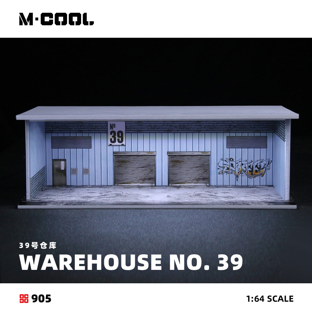 A-39 Warehouse Assembly Scene - w/Lights - M·COOL 1:64
