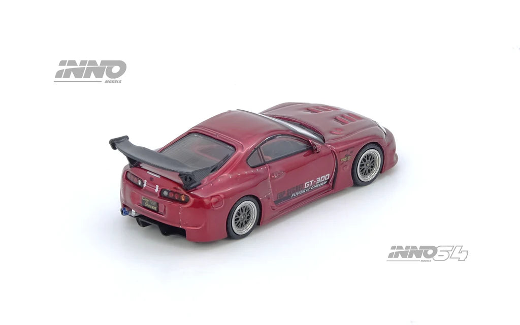 TOYOTA SUPRA (A80) TOP SECRET GT300 RED INNO64 1:64