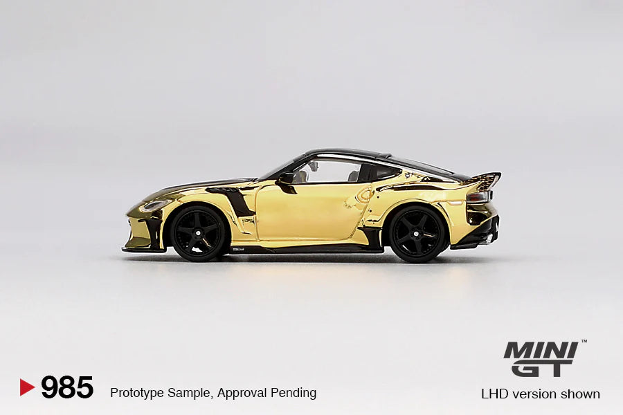 NISSAN Z VEILSIDE FZ400 (GOLD CHROME) *LHD* Left Hand Drive - MiniGT 1:64