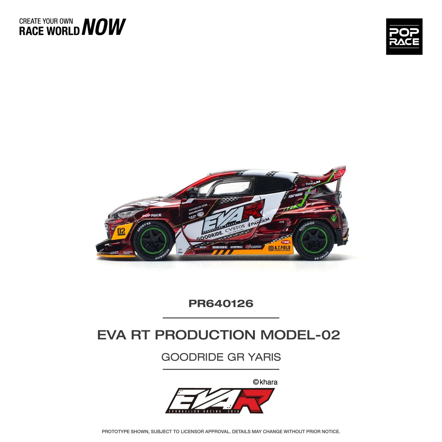 Pandem Toyota GR Yaris Eva RT Production Model-02 Goodride Livery POP RACE