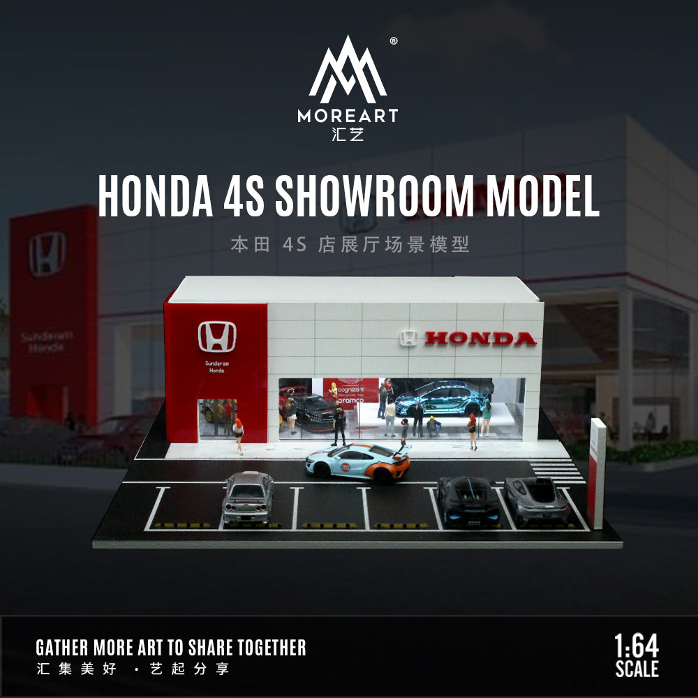 Honda 4S Showroom Model - w/LED lights Morearts 1:64
