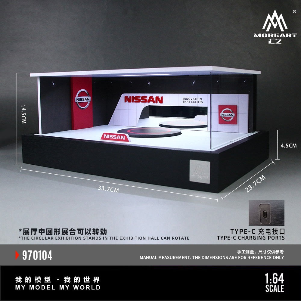 Nissan Rotating Booth Exhibition Hall - MoreArt 1/64 Scale