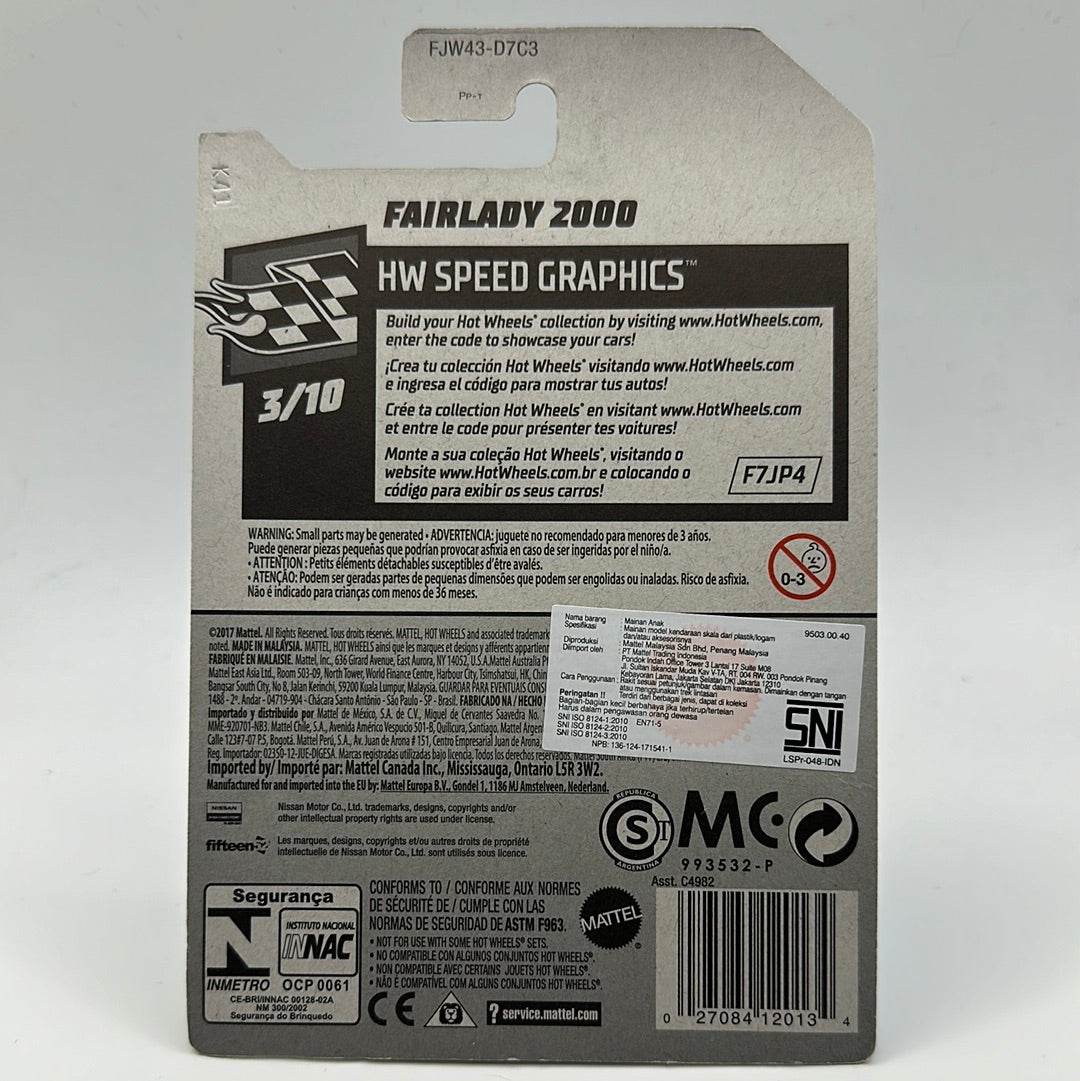 Datsun Fairlady 2000 HW Speed Graphics 3/10 Hotwheels Mainline 55/365