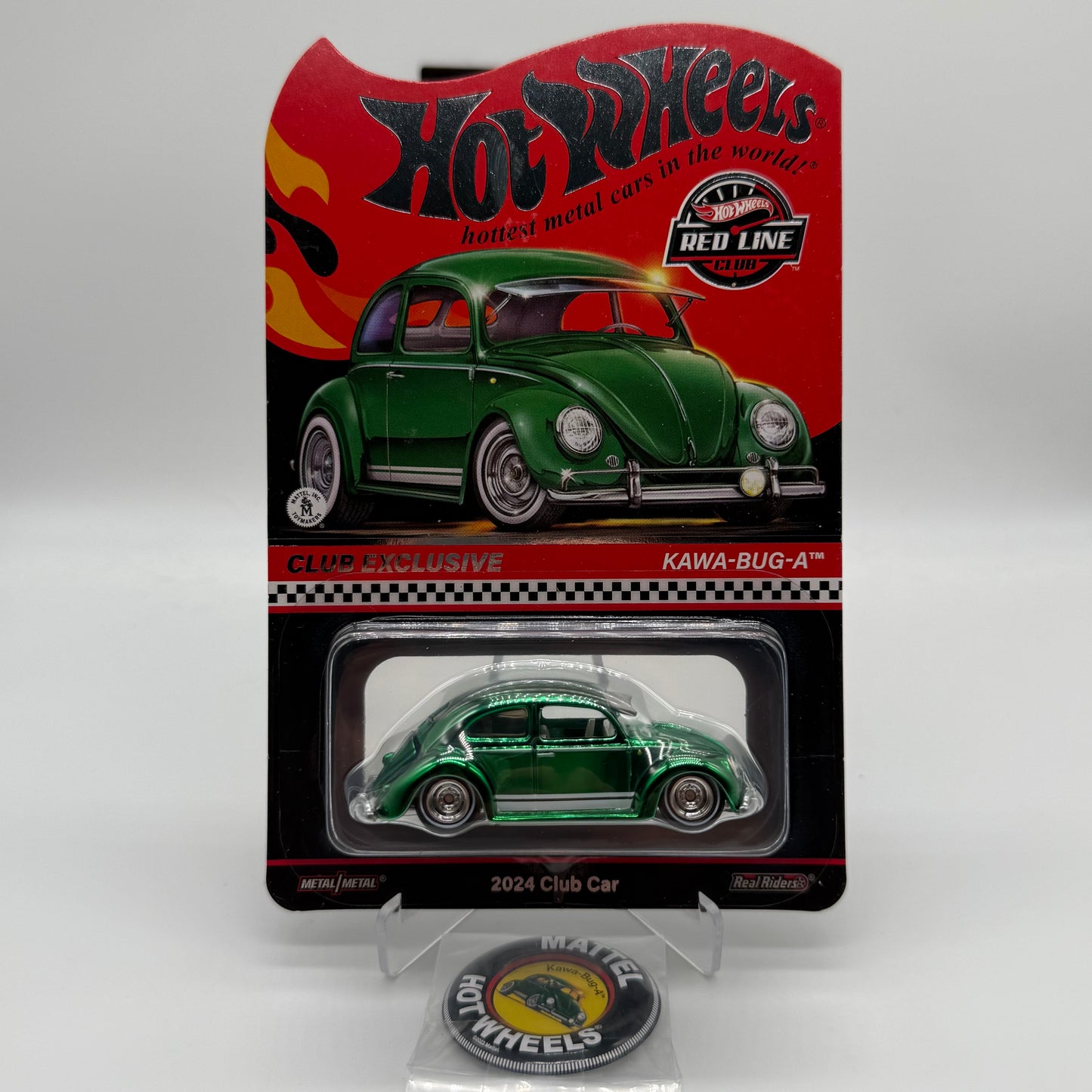 KAWA-BUG-A RLC Hotwheels 2024 Club Exclusive Car *Includes Pin & Case Protector*