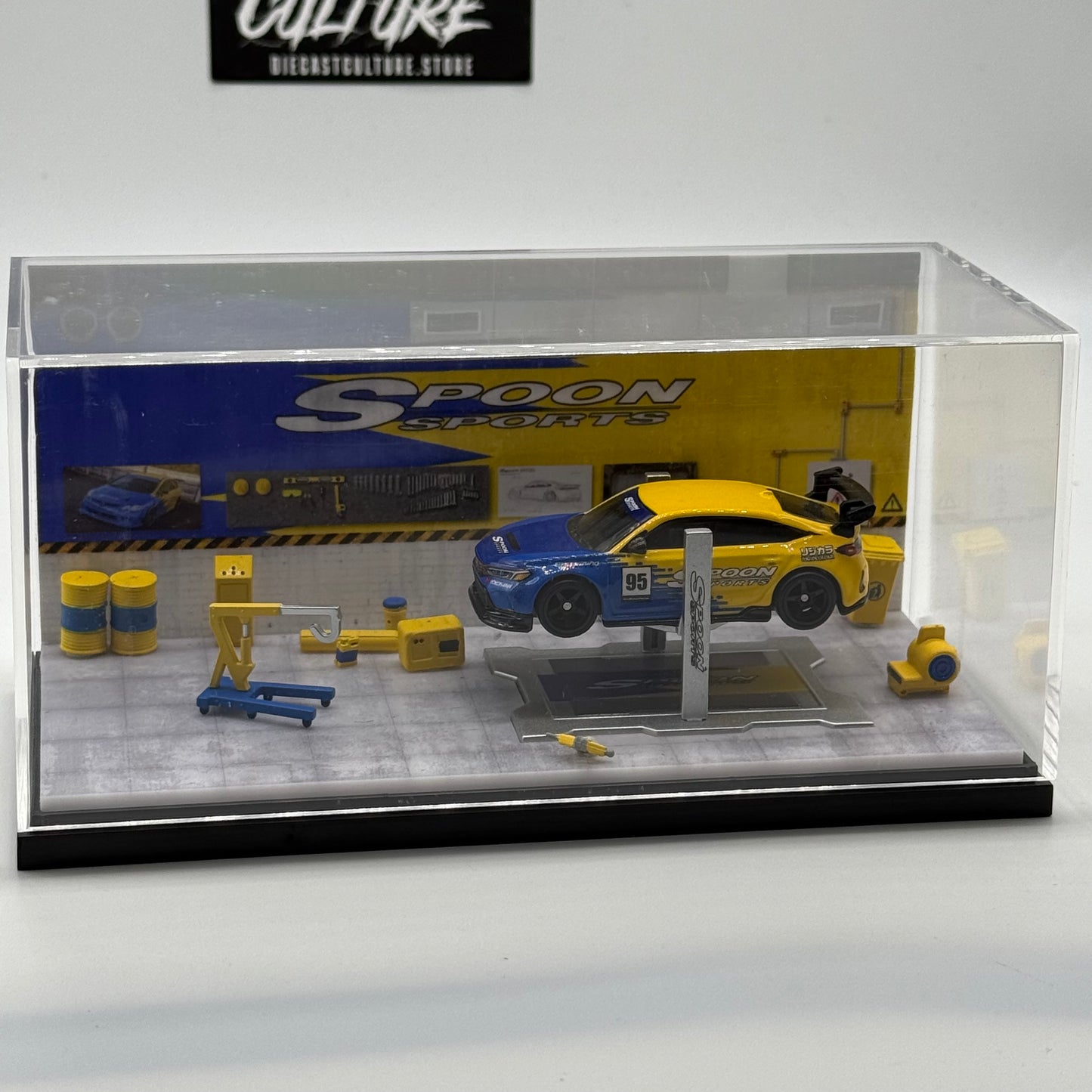 Spoon Sport Diorama Bundle w/ Honda Civic Premium Hotwheels