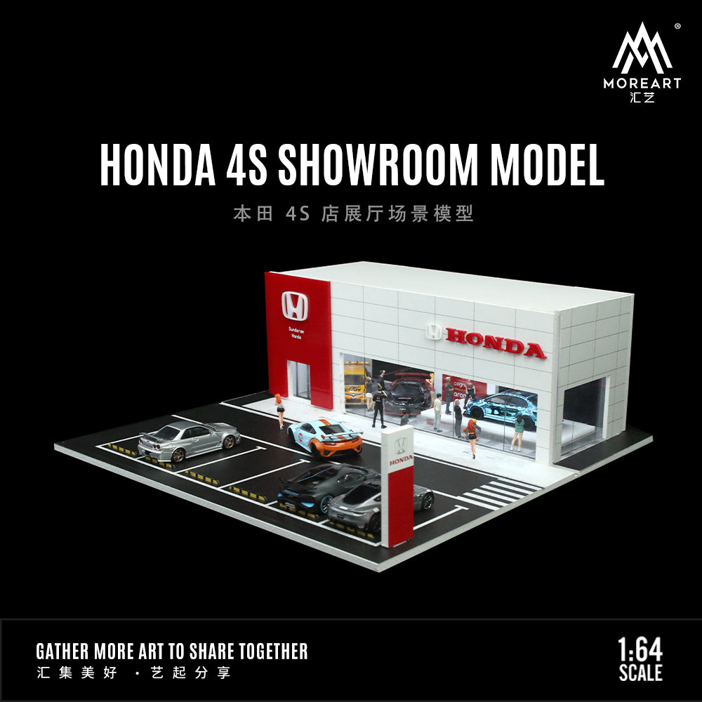 Honda 4S Showroom Model - w/LED lights Morearts 1:64