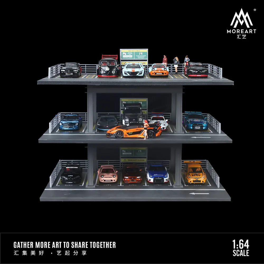 PARKING FOR 3 FLOORS SCENE MODEL (SECTION B) MO921002 - MOREART 1:64
