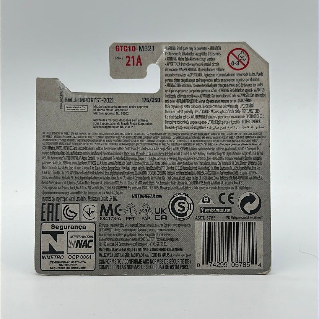 ‘89 Mazda Savanna RX-7 FC35 HW J-Imports 5/10 Hotwheels Mainline *SOFT CORNERS*