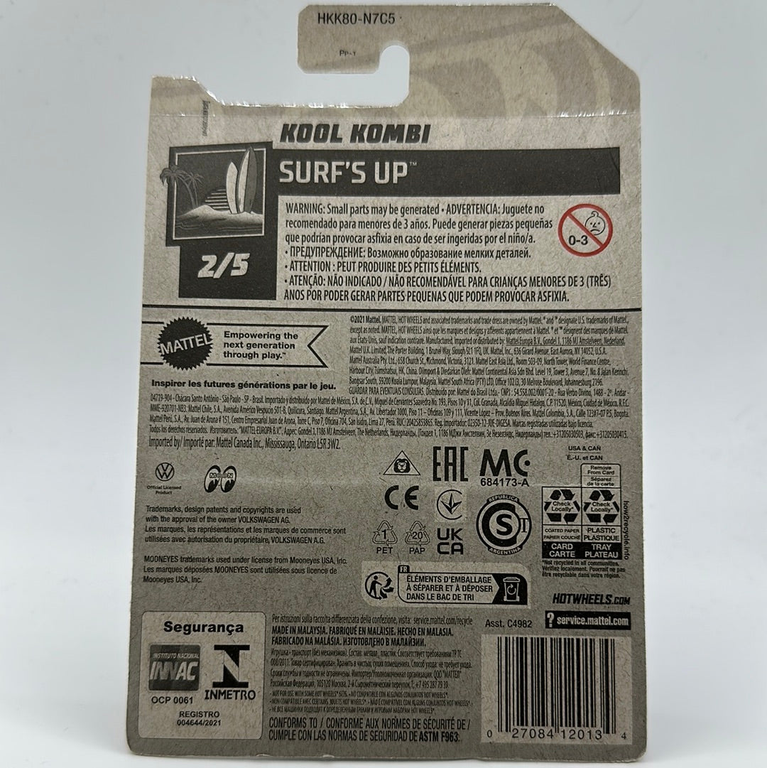 Volkswagen Kool Kombi - Surf’s Up 2/5 Hotwheels Mainline 49/250 MOONEYES