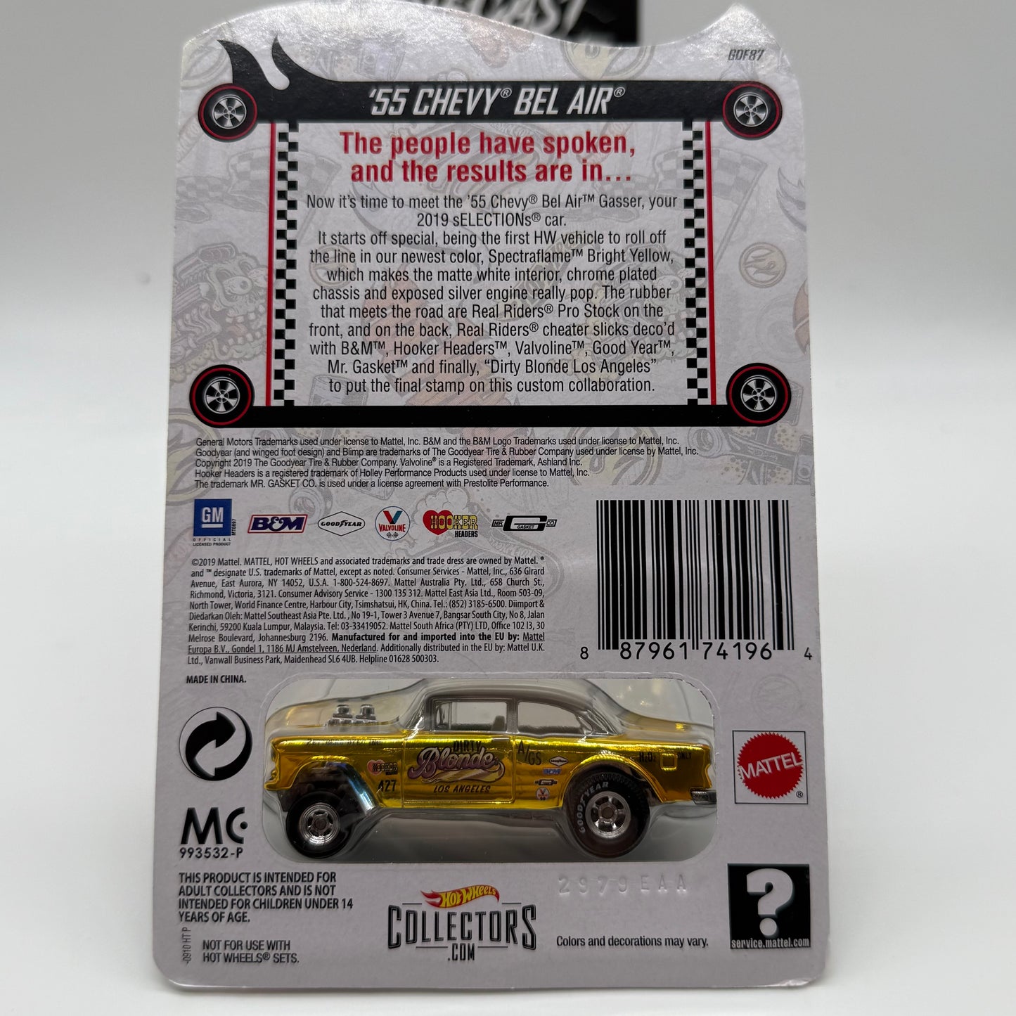 ‘55 Chevy Bel Air - 2019 Selections Series RLC Red Line Club Hotwheels