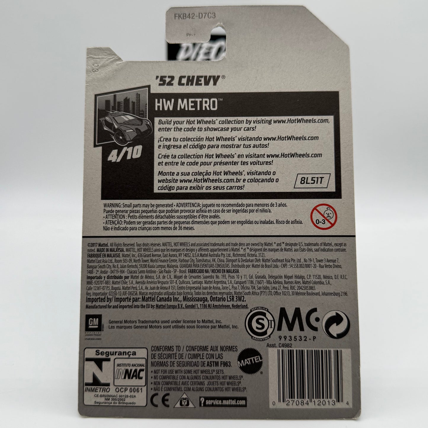 ‘52 Chevy *STH* Super Treasure Hunt - HW Metro 4/10 Hotwheels Mainline *CHECK CONDITION*