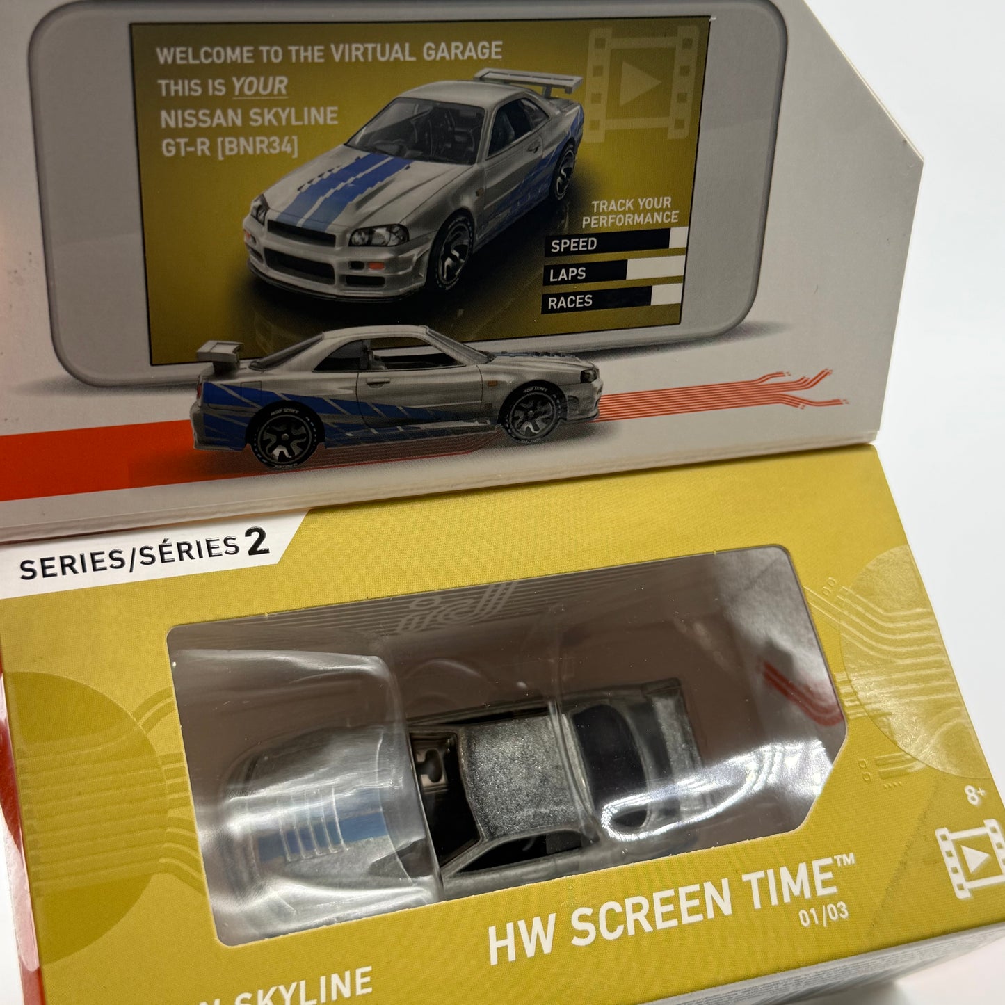 Nissans Skyline GT-R (BNR34) Fast & Furious - Series 2 Hotwheels ID (Uniquely Identifiable Vehicles) *LIMITED RUN*