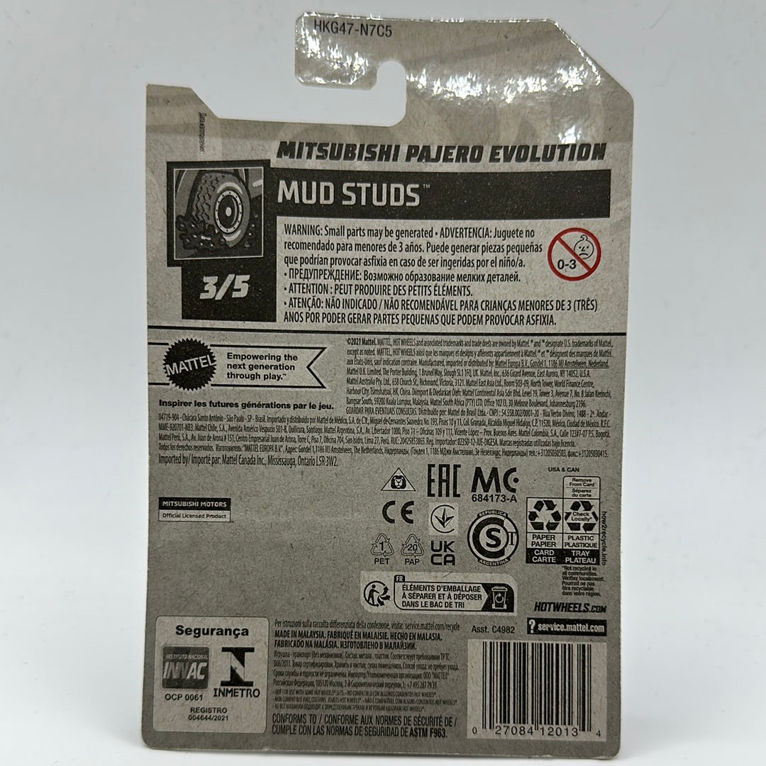 Mitsubishi Pajero Evolution - Mud Studs 3/5 Hotwheels Mainline 175/250