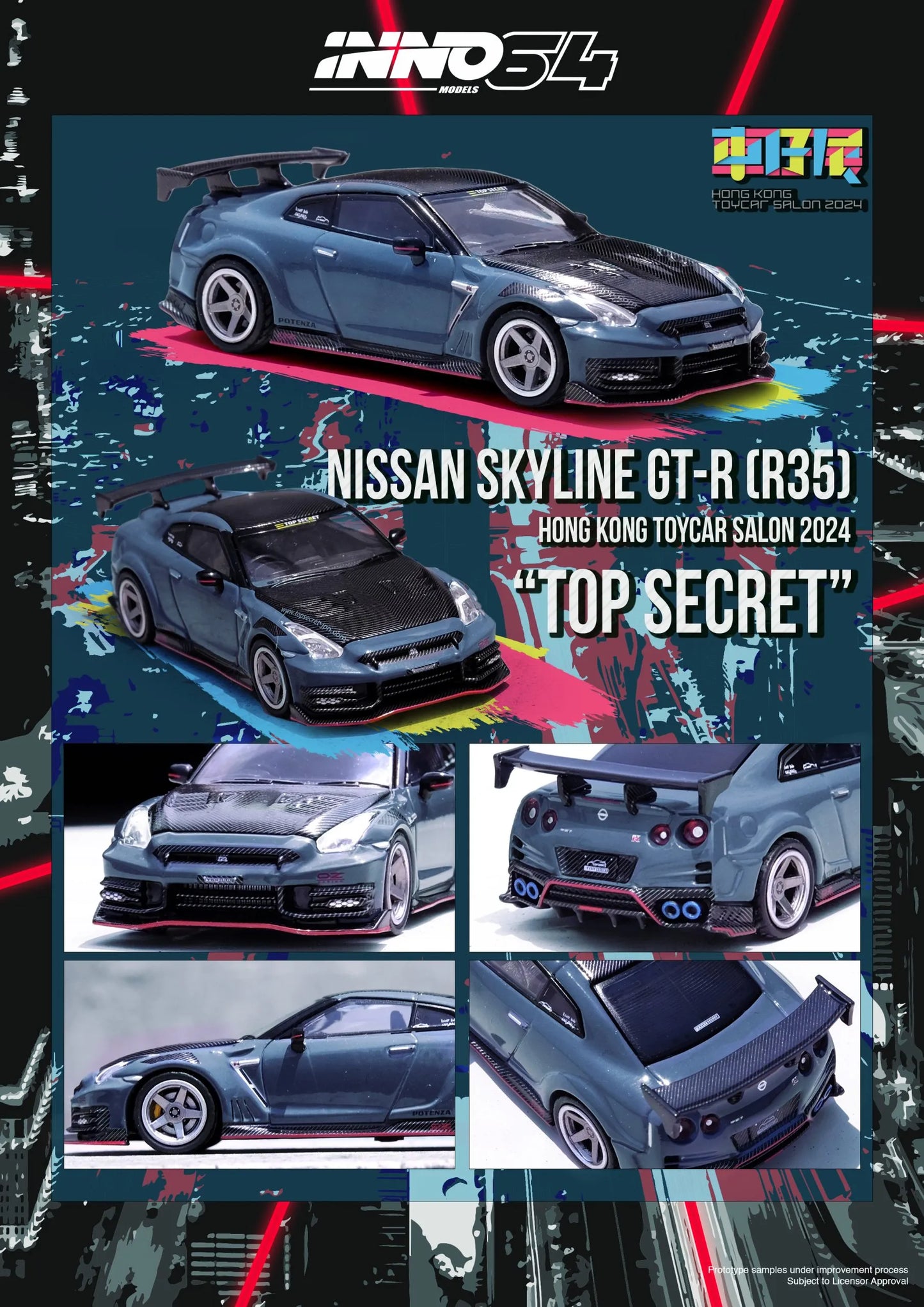 Nissan GT-R (R35) NISMO 2024 Tuned by “TOP SECRET” Hong Kong Toy Car Salon Special Edition INNO64
