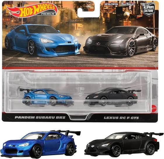 Hot Wheels Premium twin pack Subaru & Lexus 1:64
