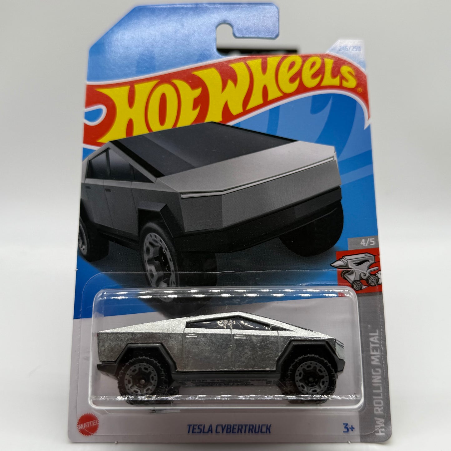 Tesla CyberTruck HW Rolling Metal 4/5 Hotwheels Mainline 246/250