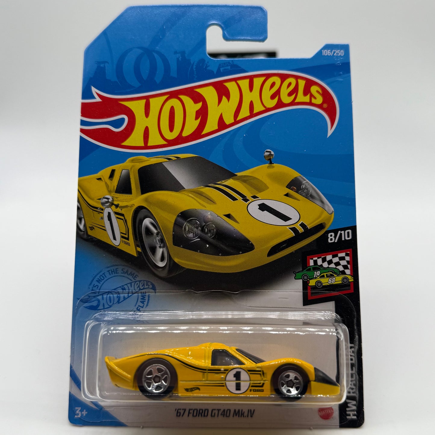 ‘67 Ford GT40 Mk.IV - HW Race Day 8/10 Hotwheels Mainline 106/250