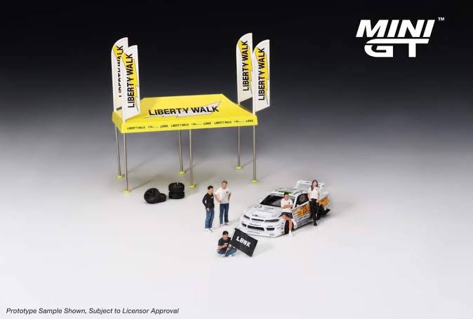 Liberty Walk Paddock Service Tent Set - MINI GT 1:64