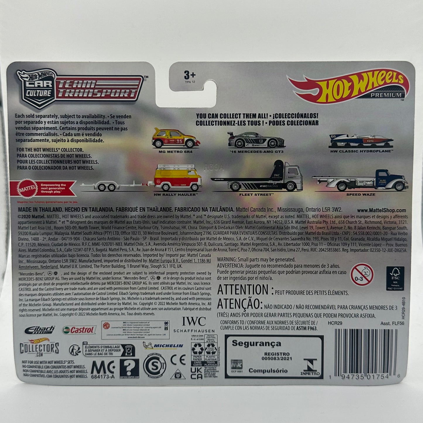 MG Metro 6R4 Team Transport #47 Hotwheels (Hw Rally Hauler)