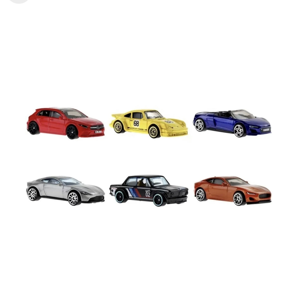 European Collection 6 Car Pack Hot Wheels Boxed Set