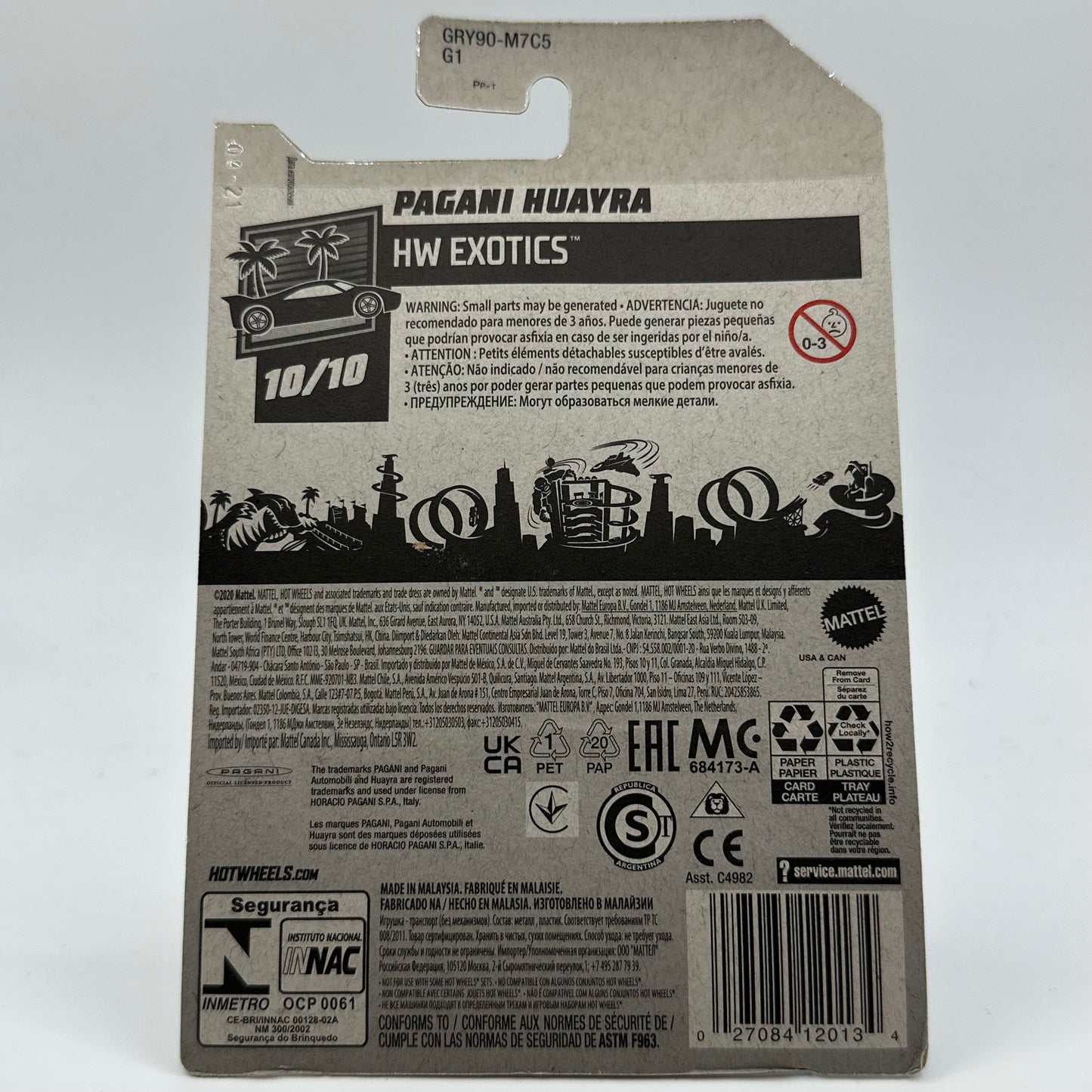 Pagani Huayra - HW Exotics 10/10 Hotwheels Mainline 244/250