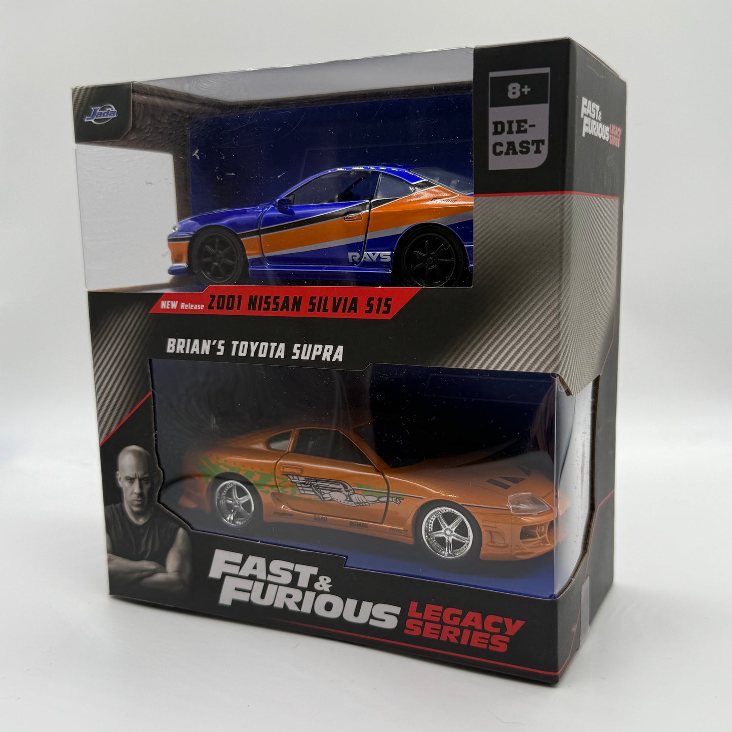 Fast & Furious Legacy Series - Brian’s Toyota Supra & 2001 Nissan Silvia S15 JADA TOYS 1:43 Scale